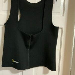 Black Zippered Sauna Vest